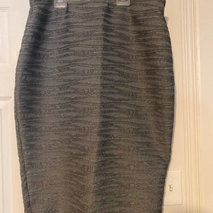 High waisted work skirt